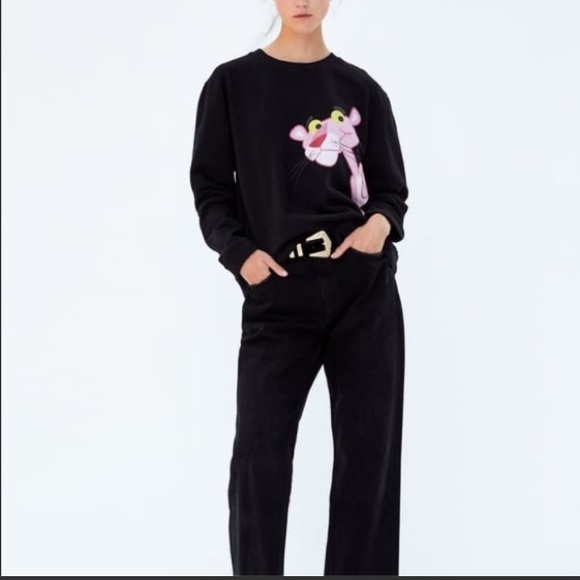 Zara Tops - Zara Pink Panter Sweatshirt